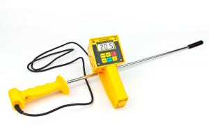 Draminski HMM Hay &amp; Silage High-Moisture Meter with Probe Plus Temperature Display, Moisture Range 10-80%